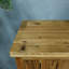 Banc de rangement en bois manufacturé brun
