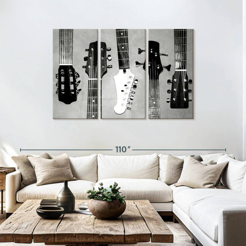 Abarca Guitar Head I, 48" H x 74" W