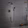 Retro Wall Mount 2 Function Rainfall Shower System with 3 Setting Handheld, Rough-In Valve and Diverter