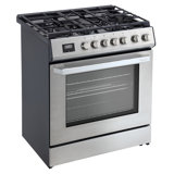 Rangaire 30" Gas Range Convection Oven Slide-in Stainless Steel RRG303TS