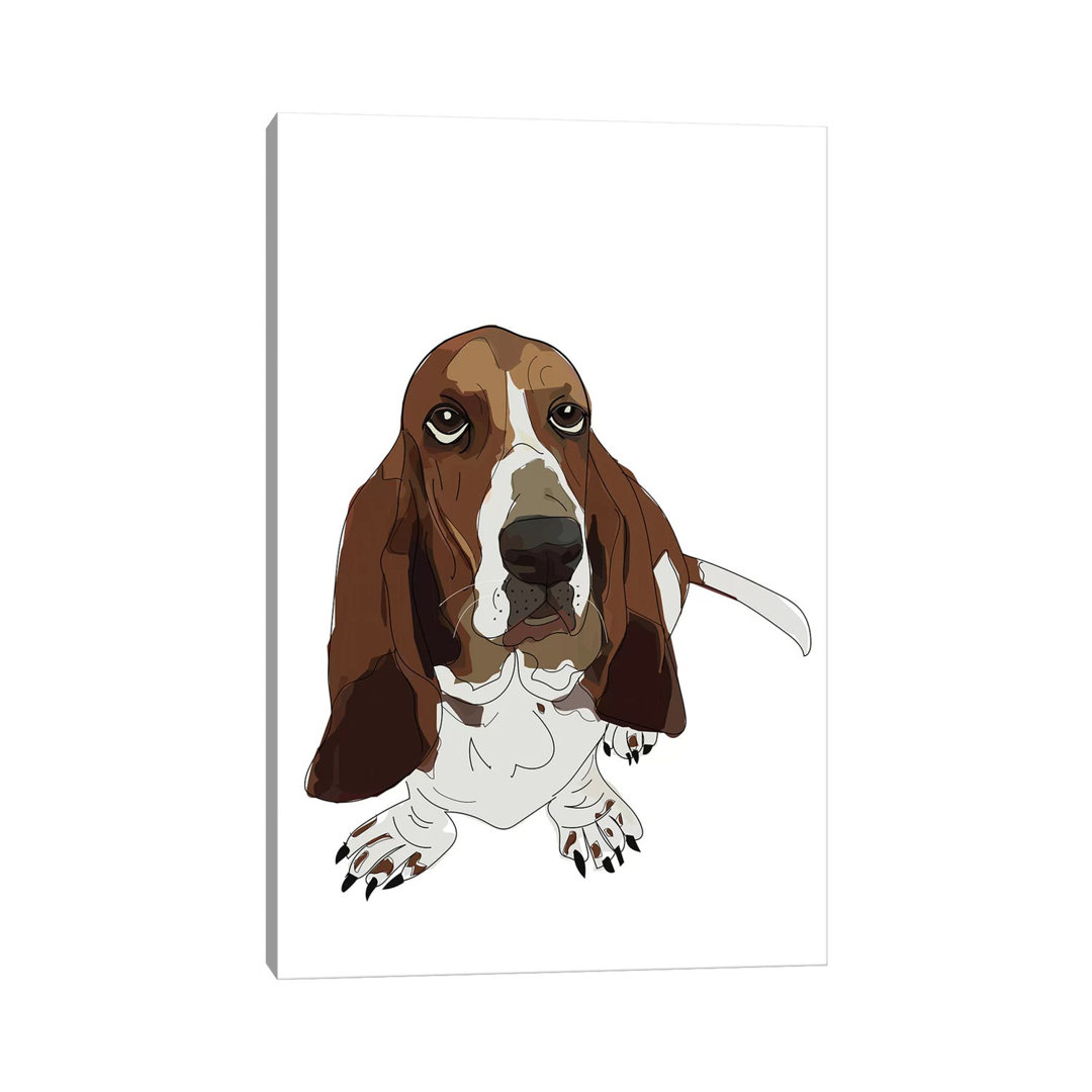 Basset Hound - Wrapped Canvas Painting