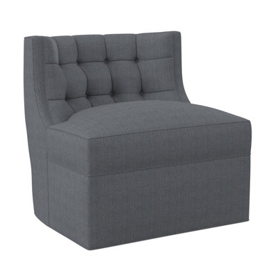 Social Swivel Tufted Slipper Chair