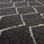 Moroccan Shaggy Collection Rugs Boho Design in Dark Grey/Ivory-108648308