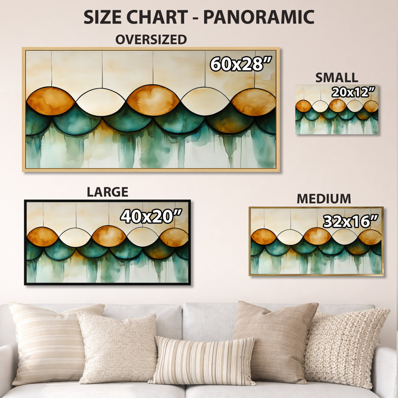 «Green Gold Emerald Tile Opulence I», art mural art déco vert, impression sur toile Glam, H 12 po x l 20 po