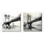 Dessin d'analyse d'un pont - ensemble de 2 collages carrés-668733504-668733506