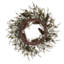 Couronne à feuilles en polyester 22 po