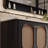 Intelligent French-style rattan bathroom cabinet