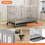 45.7W Rolling Dog Cage With Pull-Out Trays-992645096