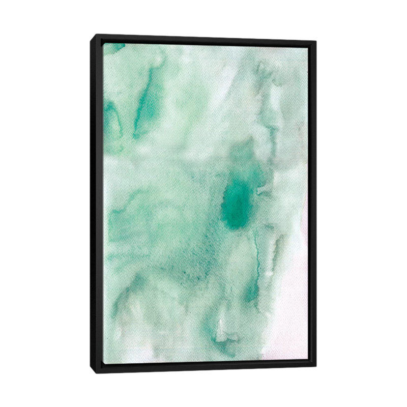 «Beach Abstract», reproduction sur toile, H 26 po x l 18 po x P 1,5 po, Toile encadrée noire, Pas de tapis