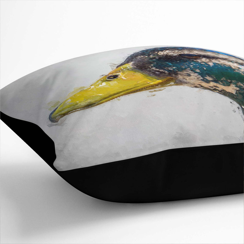 Square Throw Cushion, 40cm H x 40cm W x 15cm D, Black