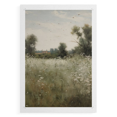 Vintage Landscape XII -Canvas Print Only - NOT FRAMED