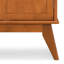 Armoire de bar style Mid-Century avec rangement pour bouteilles, porte-verres à pied et base en métal 32 po Draper