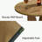 39.4" H Round Bar Table For Small Spaces