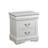 White Nightstand With Functional Design And Sophisticated Look Modern Bedroom In White: Ample Storage Space-541112006