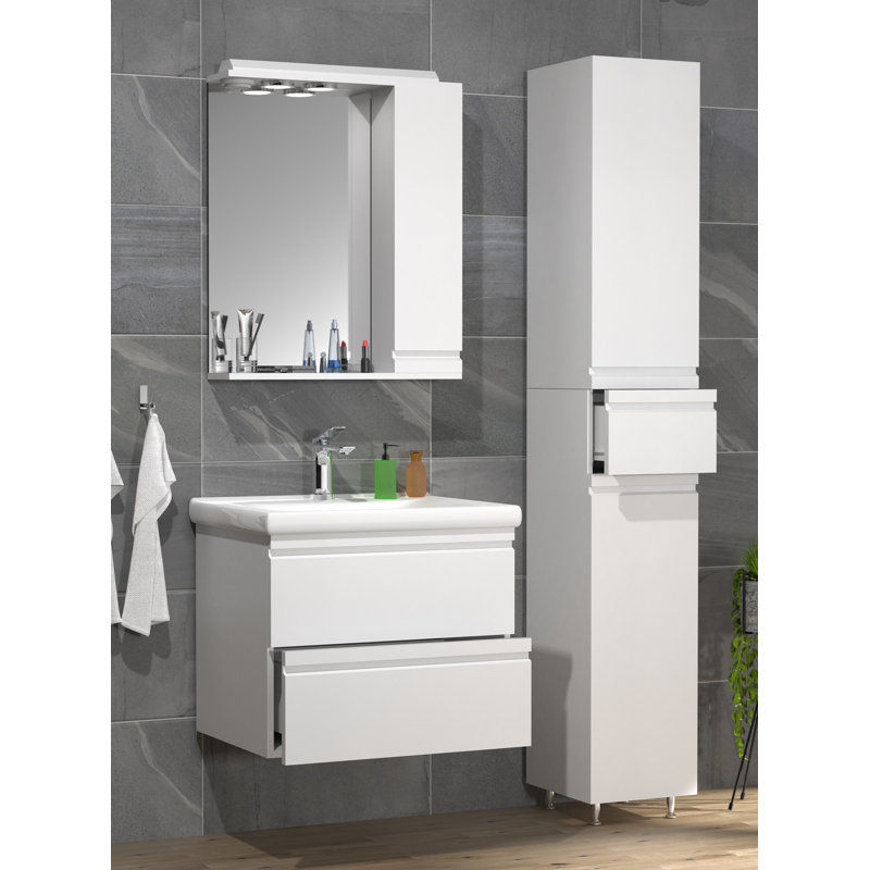 Nenah Bathroom Furniture Suite, White