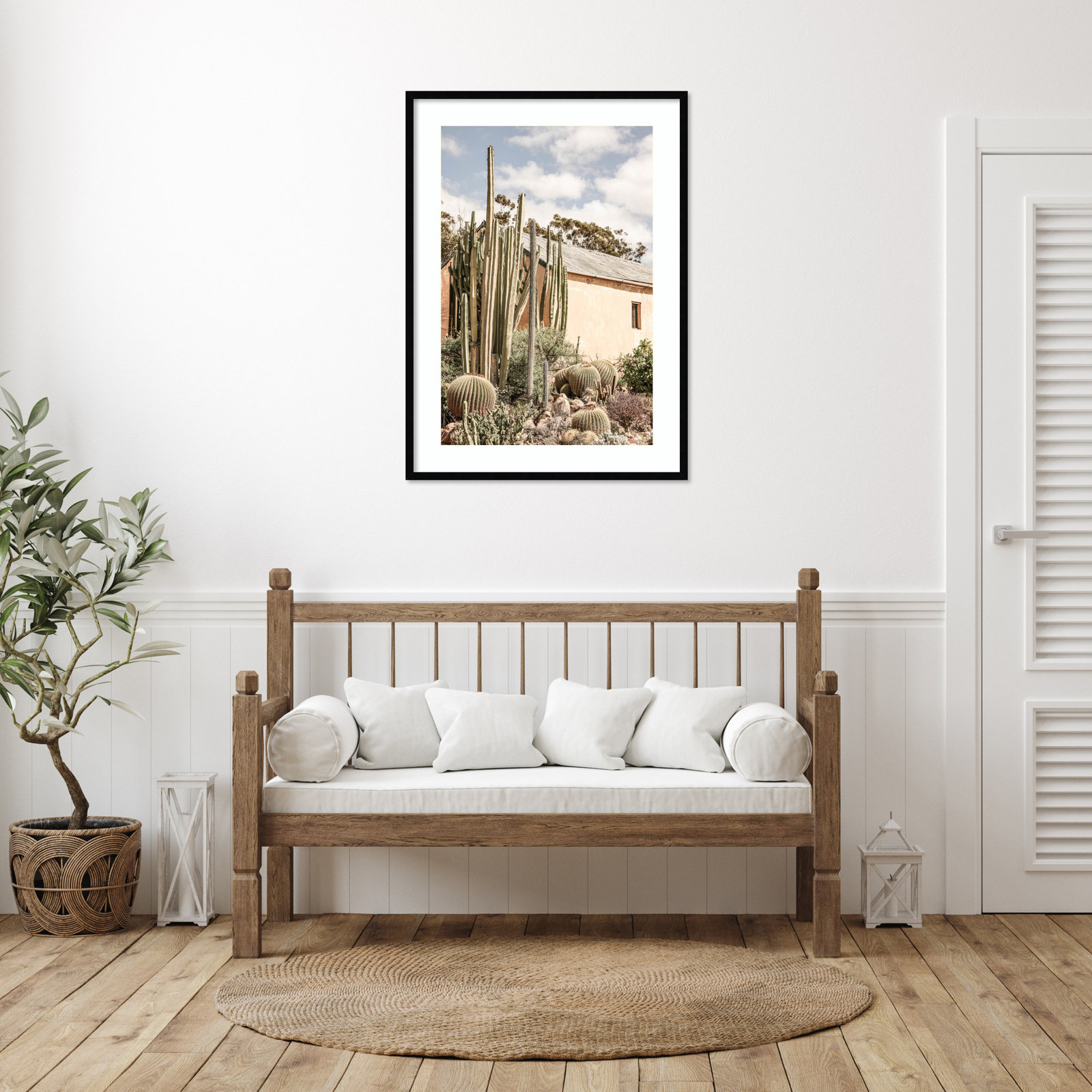 Daisey "Karoo Garden 02" Print, 41" H x 30" W, Black 