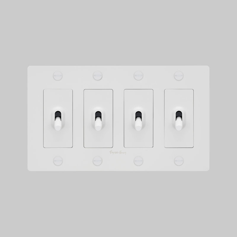 4G Toggle / Cross / With Logo, White