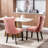 Tufted Solid Wood Velvet Upholstered Dining Chair-883621105