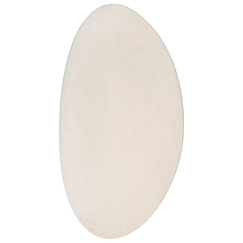 Rugs Beige Accent Rug Minimalist, Cotton, Novelty 80 x 150 cm