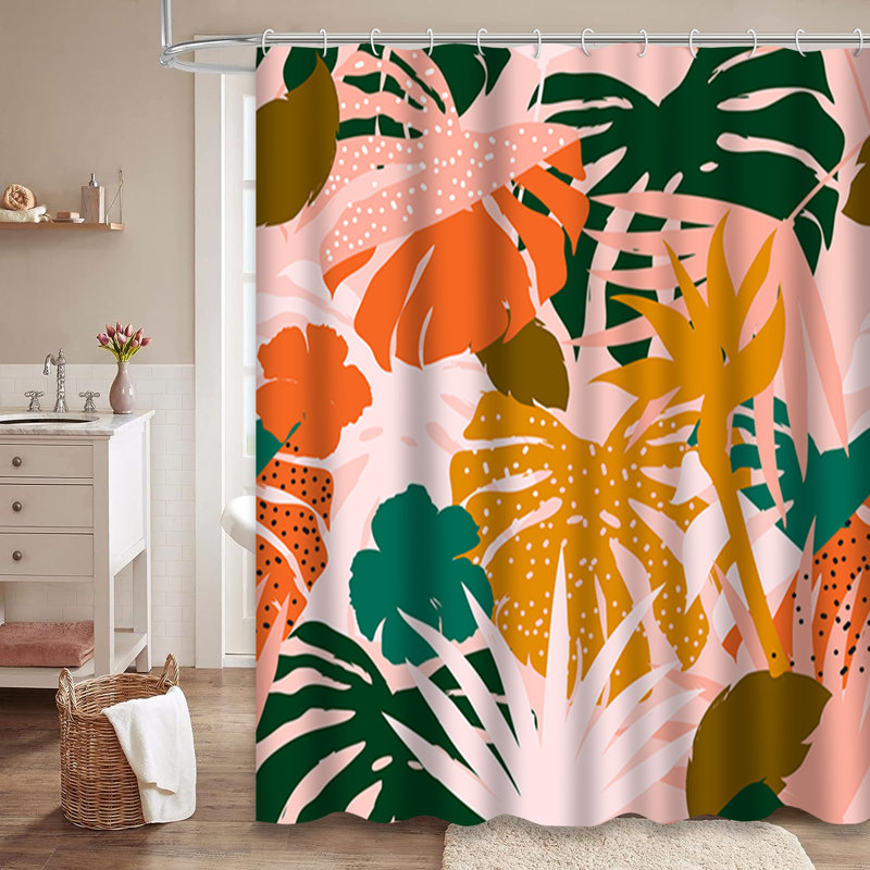 Magnifique rideau de douche avec 12 crochets, L 72 po x l 72 po