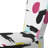 Multicolor Circle Dots - Upholstered Patterned Accent Side Chair