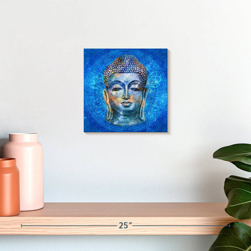Bouddha souriant Leisha, H 10 po x l 10 po