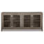 Buffet en bois massif avec meuble télé en bois de pin gris