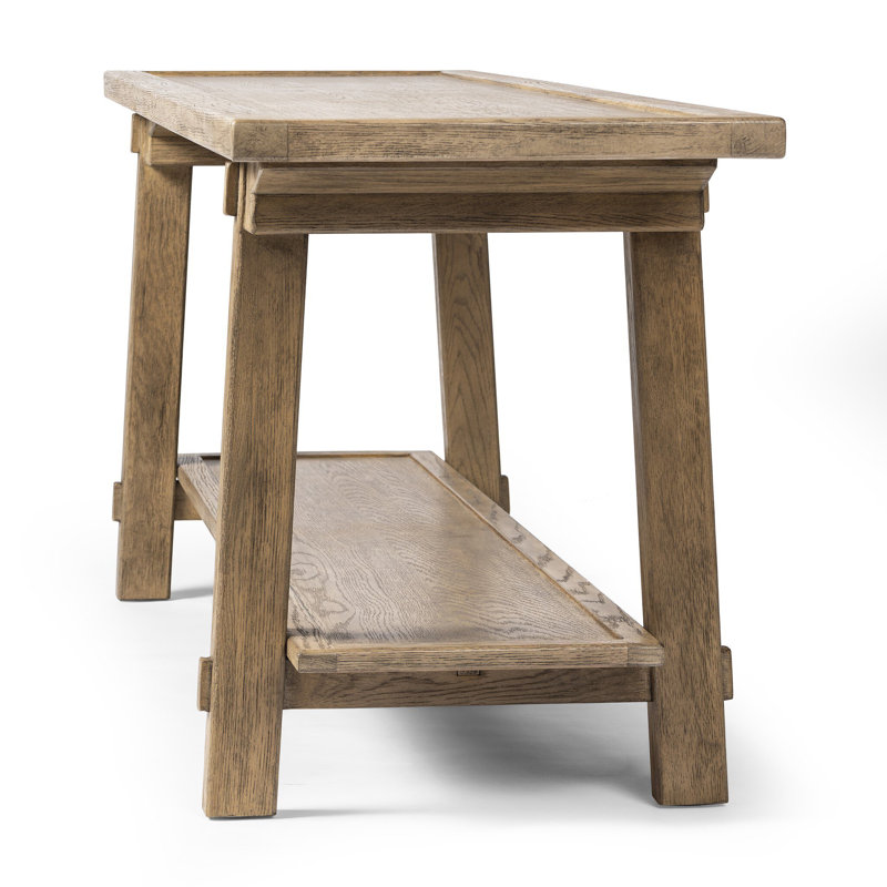 Trinity Console Table-Distressed Light Oak