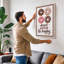 Donut Worry Be Happy Typography - Wrapped Canvas-54006799-54006798