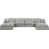 Grey Linen Textured Fabric