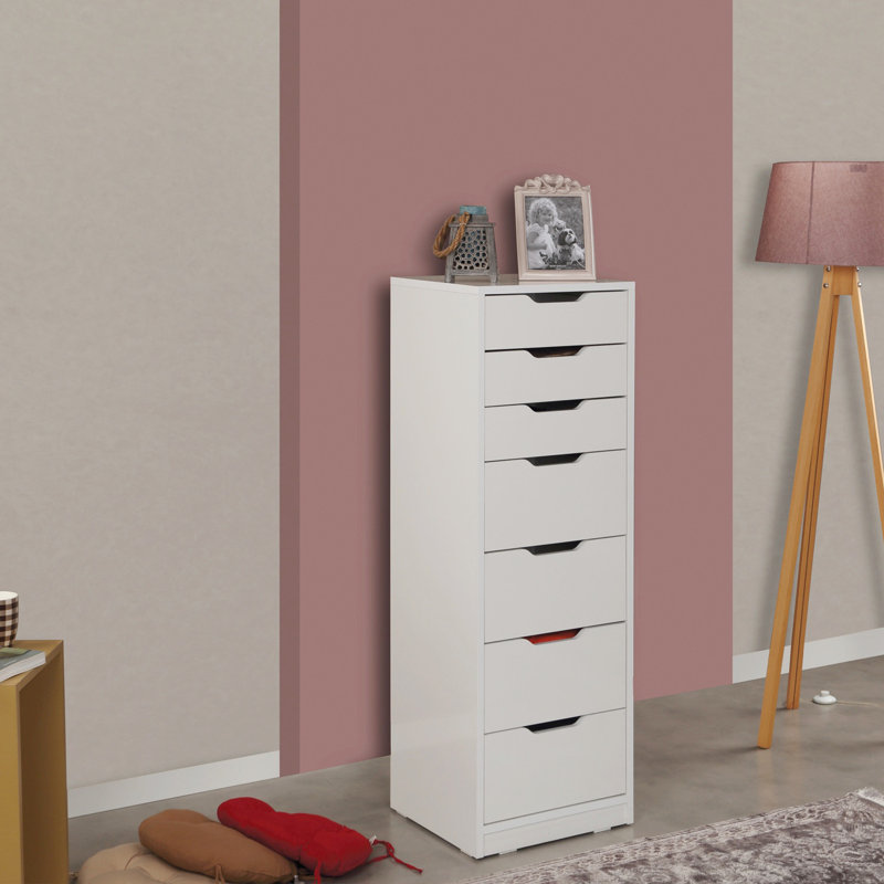 Coffre à linge à 7 tiroirs 17,32 po Hagerty, Blanc