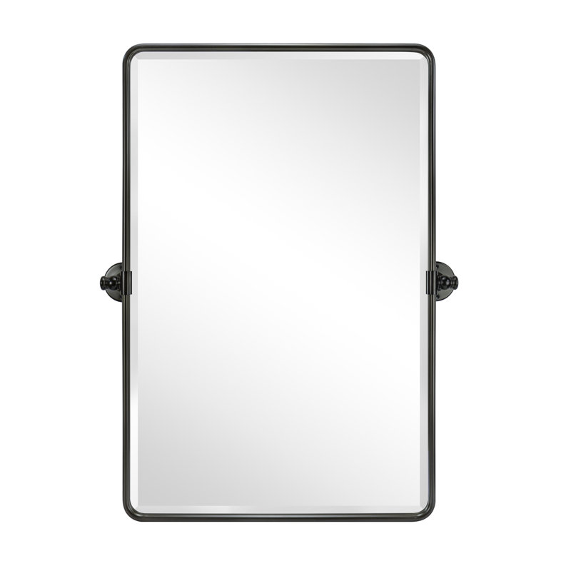 Miroir mural de salle de bain Woodvale, 30 po x 20 po, Bronze huilé