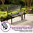 Arnessa Aluminum Outdoor Bench-1608605011