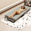 Lit d'appoint portatif avec rangement, cadre en acier de 190 cm, lit d'appoint compact et moderne pour la maison.