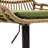 Counter Height Swivel Chairs   Of 2  - With Footrest For Kitchen & Dining, Metal Base, Linen Upholstered Pad 2Pcs Bar Stools, Adjustable Footrest, Seat, Base Dining-837263200