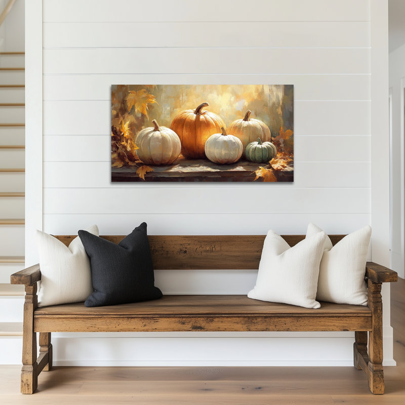 Reproduction d'art sur toile d'automne, H 30 po x l 60 po