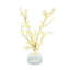 Blanched Eucalyptus Arrangement in Marbled Ceramic Vase
