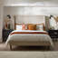 Halla Luxury Fabric Upholstered Bed Frame - Eco Recycled Material, Sleek Modern Design-1113081681-1113081686