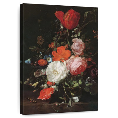 Vase Harnek avec fleurs 1715