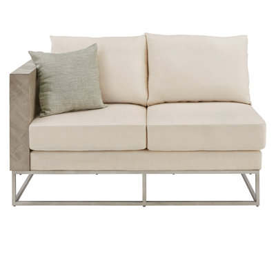 Canapé avec accoudoirs carrés rembourrés Taisei