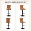 Ensemble de 4 tabourets de bar réglables Retro Pu-1305343384