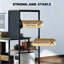 Bureau d'ordinateur avec prises de courant et lumières DEL