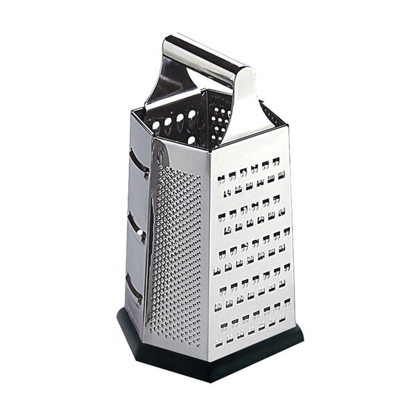 Kitchen Grater -Hchuang Nonstick Coating Stainless Steel with 6 Sides-Box Grader Handheld,Food Graters for Cheese, Vegetables, Ginger,Fruit Slices
