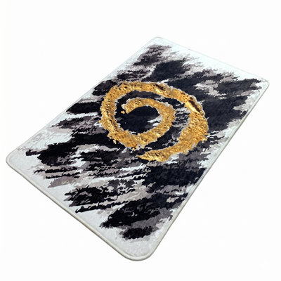 Neutral Modern 1-Piece Bath Mat