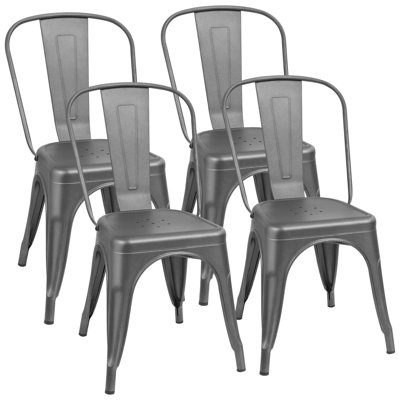 Lilian 18.1'' H Metal Stacking Side Chair
