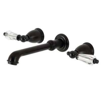 Kingston Brass Wilshire Two-Handle 3-Hole Wall Mount Roman Tub Faucet
