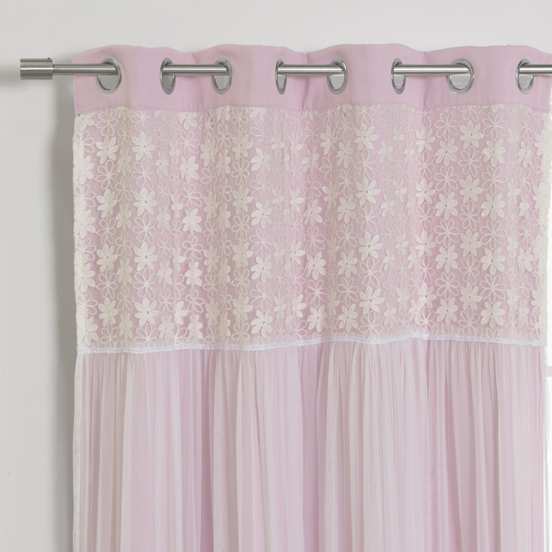 Paire de rideaux occultant et isolants avec œillets Larue, Rose pâle, l 52 po x L 96 po