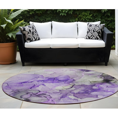 Tapis d'intérieur rond 8 po