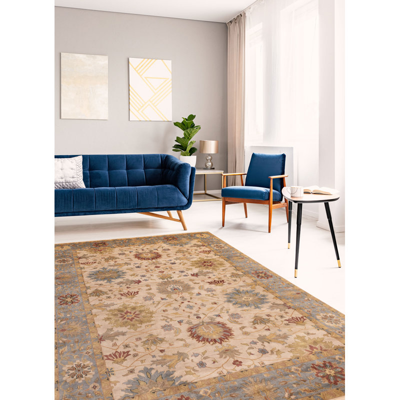 Tapis ivoire Jules Serapi 9 pi 11 po x 13 pi 8 po