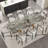 9 - Piece Dining Table Set With 94.5'' Extendable Sintered Stone Dining Table With 8 Fabric Chairs Dining-120842705-120842698-120842702